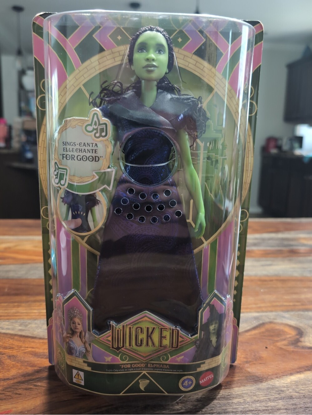 Mattel Universal Pictures’ Wicked: for Good Singing Elphaba Fashion Doll. New!